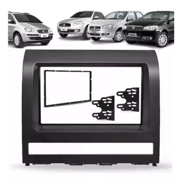 Central Multimídia 2 Din Mp5 Fiat Palio Siena Câmera Moldura
