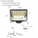 Farol De Milha Retangular Led 144w Automotivo Briwax FF-F1144W
