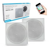 Sistema de Som Ambiente Arandela Quad Digital Linx - Le Son