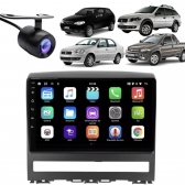 Central Multimídia Android 2 Din Fiat Weekend Moldura 9