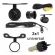 Central Multimidia Android Auto Fiat Strada G1 Moldura + Câm Preto Fosco