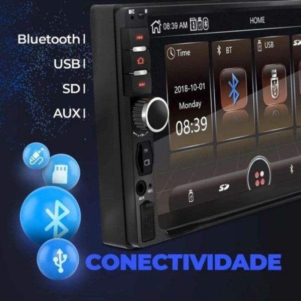 Central Multimídia Tiguan 2007/10 Câmera Moldura Bt Usb Espelha