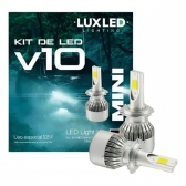 Kit Ultra Led V10 Mini 6500k 30W 12V 20000 Lúmens - H3