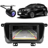 Central Multimídia 2 Din Mp5 Nissan Kicks Câmera Moldura BP
