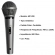 Kit Microfone Dinâmico Leson MC-200 Prata 3 unidades