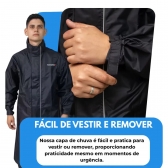 Capa De Chuva Em Nylon Moto Motoqueiro Impermeável Pioneira - Masculino