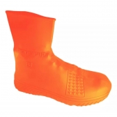 Capa Sapato Impermeável Silicone Tênis Chuva Moto Laranja - G