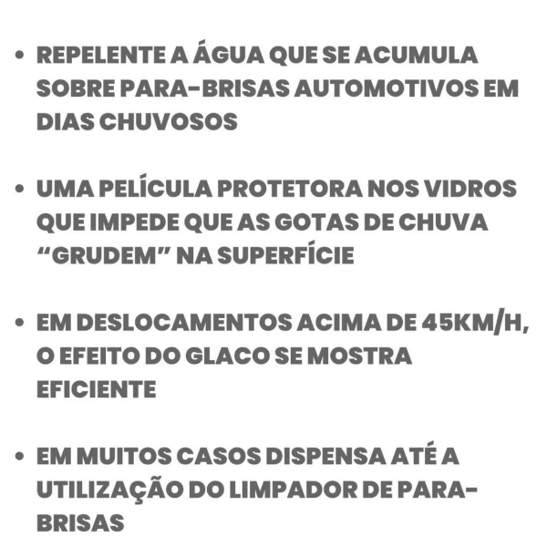 Glaco Big Cristalizador de Vidros Externos 120ml