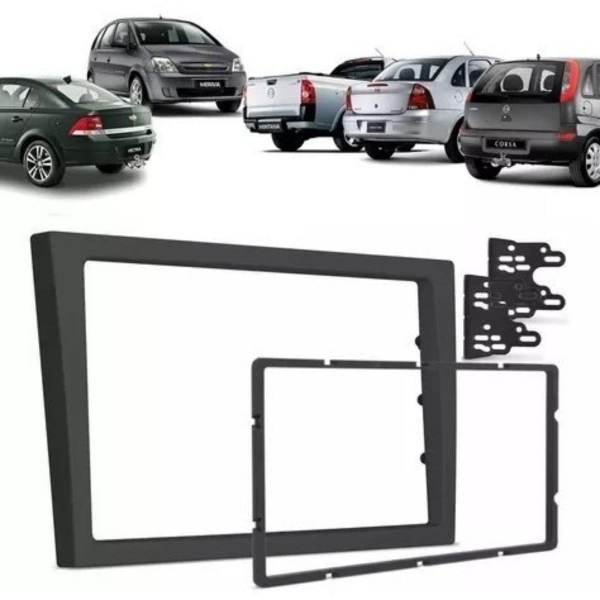 Central Multimidia Android Auto GM Corsa Moldura + Câm