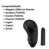 Manopla de Cambio Logan Sandero Megane Duster Oroch Captur