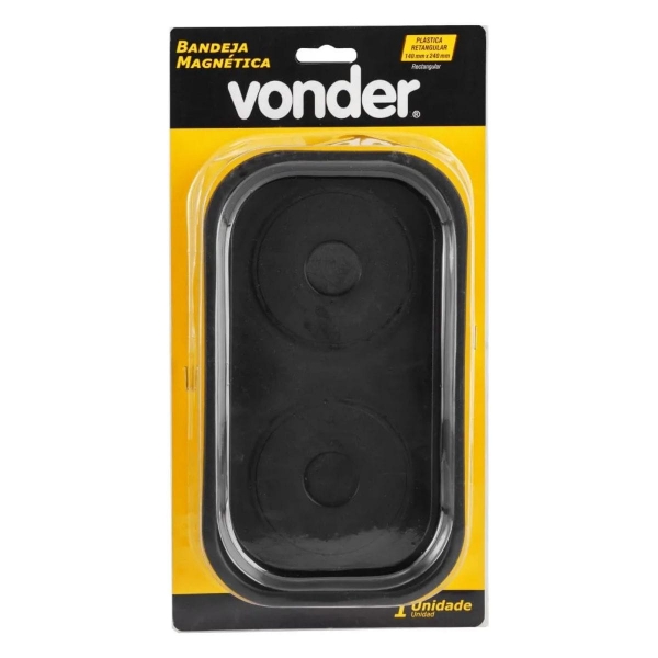 Bandeja Magnética Retangular De Plástico 140x240mm Vonder