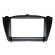 Central Multimídia 2 Din Mp5 Hyundai IX35 Câmera Moldura PT