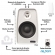 Kit Sonorização Ambiente 4 Caixas Le Son 70W 8ohms Branco