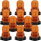 Kit 10 Giroflex Sinalizador Led Bivolt 9 a 30v Amarelo ambar