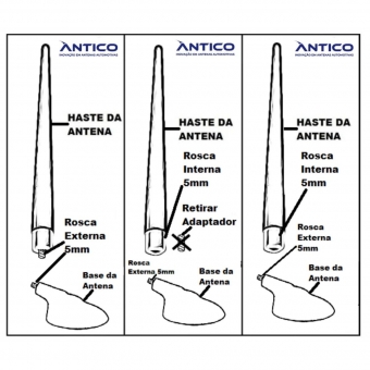 Haste de Teto Mega Flex New Ford Preta HS330