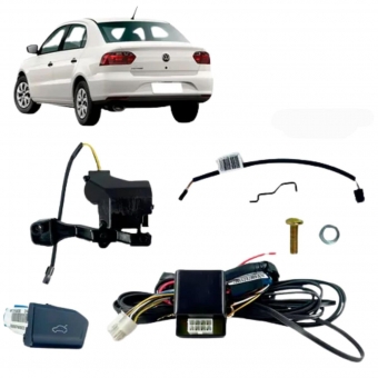 Kit Trava Abertura Porta Malas Voyage G6 Botão Original Tragial PAKTVWMN046