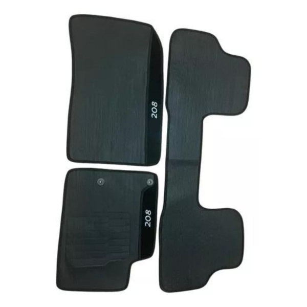 Kit Tapete Emborrachado Peugeot 208 2013 A 2020 3 Peças