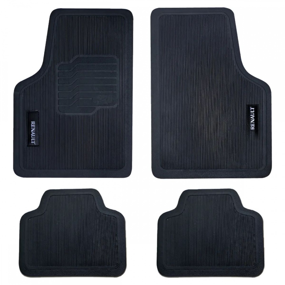 Tapete Universal Para Linha Renault Emborrachado 4 Peças