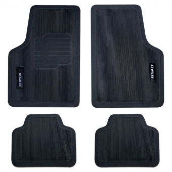 Tapete Universal Para Linha Renault Emborrachado 4 Peças