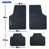Tapete Universal Para Linha Volkswagen Emborrachado 4 Peças