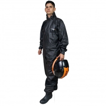 Capa Roupa Chuva Moto Impermeavel Pvc Pioneira Storm Combate
