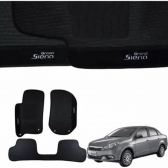 Kit Tapete Emborrachado Grand Siena 2012 Até 2021 3 Peças