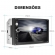 Kit Central Multimidia Dvd 2 Din Fox Crossfox G1 2003 A 2011 Preto