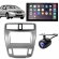 Central Multimídia 2 Din Mp5 Honda City LX Câmera Moldura Tela Prata