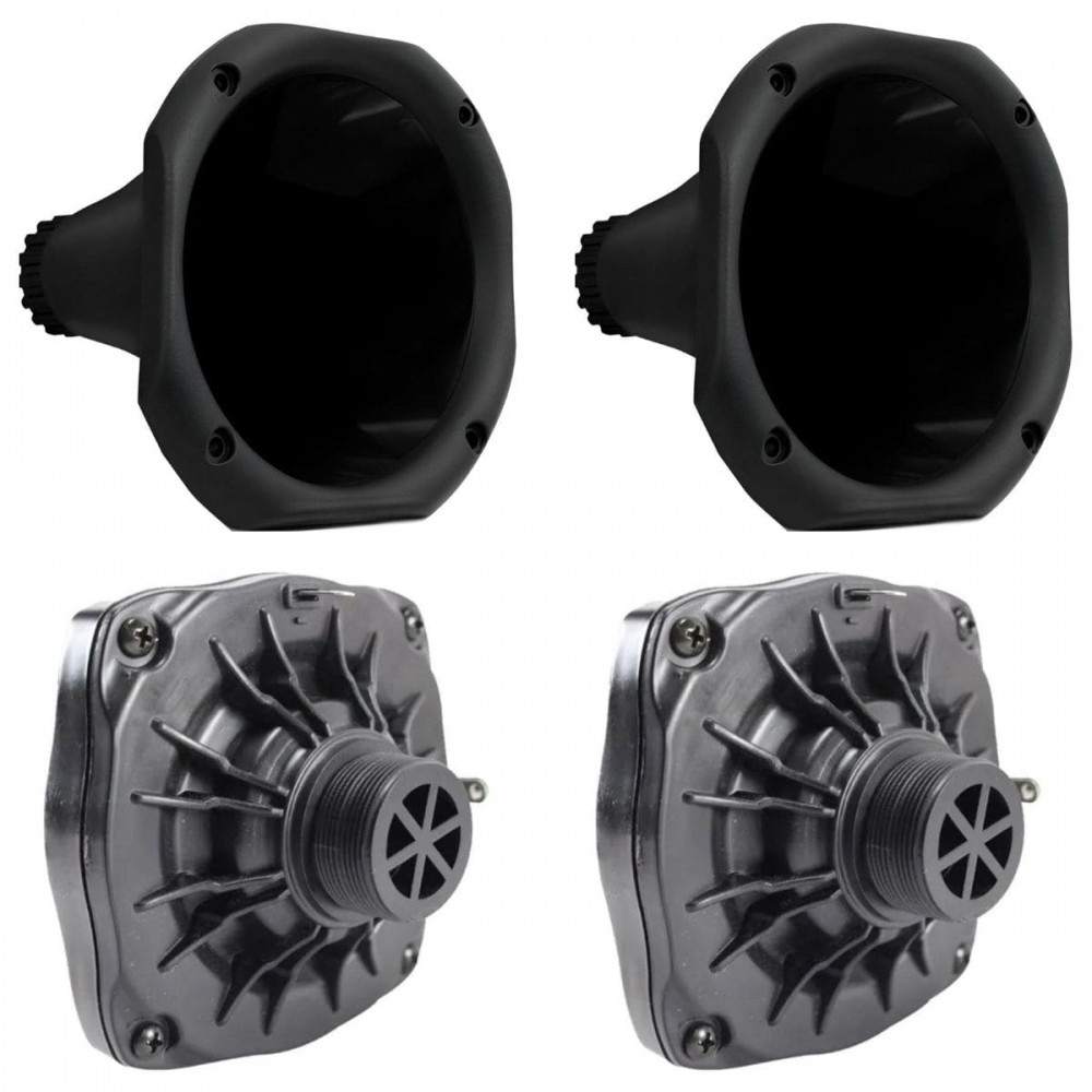 Kit 2 Driver Force One 200w + 2 Cornetas de Plástico Curta