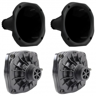 Kit 2 Driver Force One 200w + 2 Cornetas de Plástico Curta