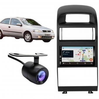 Central Multimídia Carplay Android Astra Moldura + Câmera Ar ANL/DIG