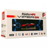 Rádio MP5 Viper 1din Tela Touch Espelhamento Bluetooth FP