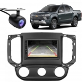 Central Multimídia 2 Din Mp5 GM S10 Câmera Moldura PT