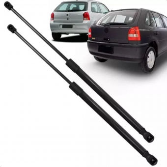 Par Amortecedor Tampa Trase Porta Mala Gol G3 G4 C/ Limpador
