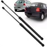 Par Amortecedor Tampa Trase Porta Mala Gol G3 G4 C/ Limpador
