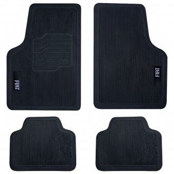 Tapete Universal Para Linha Fiat Emborrachado Carro 4 Peças