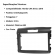 Central Multimídia 2 Din Mp5 Honda CRV Câmera Moldura Tela PT