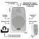 Kit Par Caixa Som Ambiente Resistente a Água 140w + Receiver