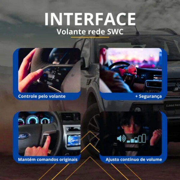 Interface De Volante Flexitron Fiv Swc Universal Resistiva