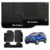 Kit Tapete Emborrachado Ecosport 2003 até 2012 3 Peças