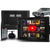 Central Multimídia Android 2 Din Mp5 Fiorino Câmera Moldura