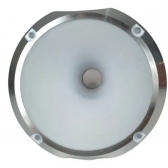 Corneta Cone Curto Rosca Bocal Alumínio Branca HL 14-25 Som