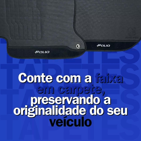 Kit Tapete Emborrachado Palio 2012 Até 2021 3 Peças