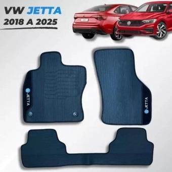 Tapete De Borracha Volkswagen Jetta 2018 Em Diante 3 Peças