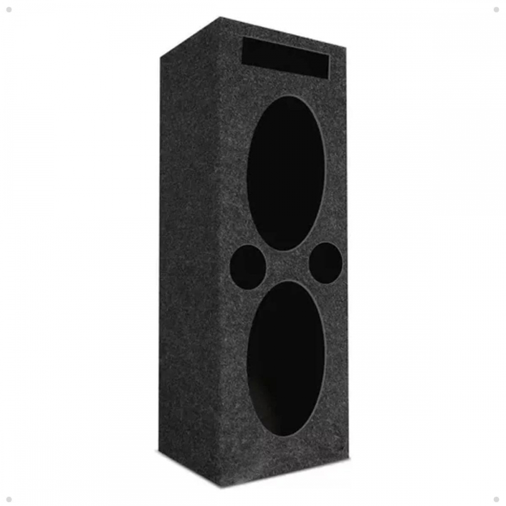 Caixa de Som Corujinha Vazia 2 6x9 Polegadas Furo Player Vertical