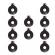 Kit 10 Reparos Driver Hi-300 Tweeter 8 Ohms 100w Hi-320 Force