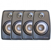 Kit Sonorização Ambiente 4 Caixas Le Son 70W 8ohms Preto