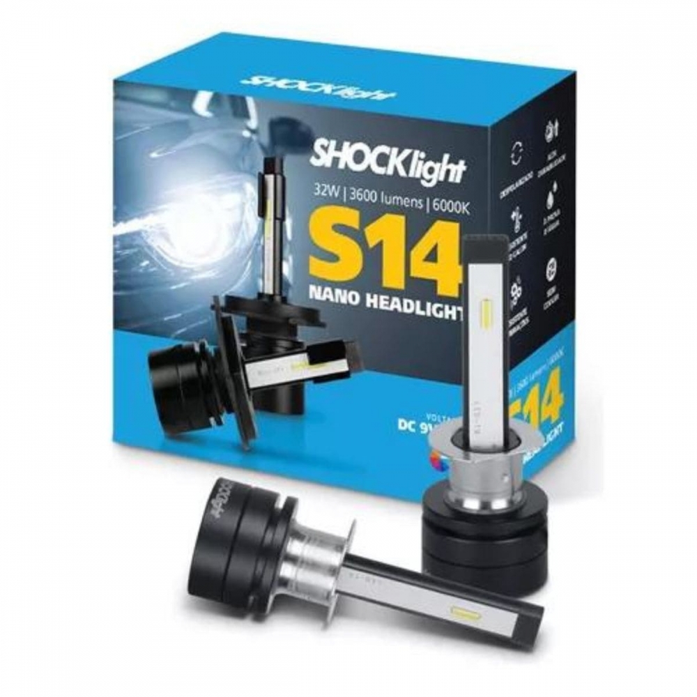 HEADLIGHT S14 NANO H1 6000K 12V 32W 3600LM