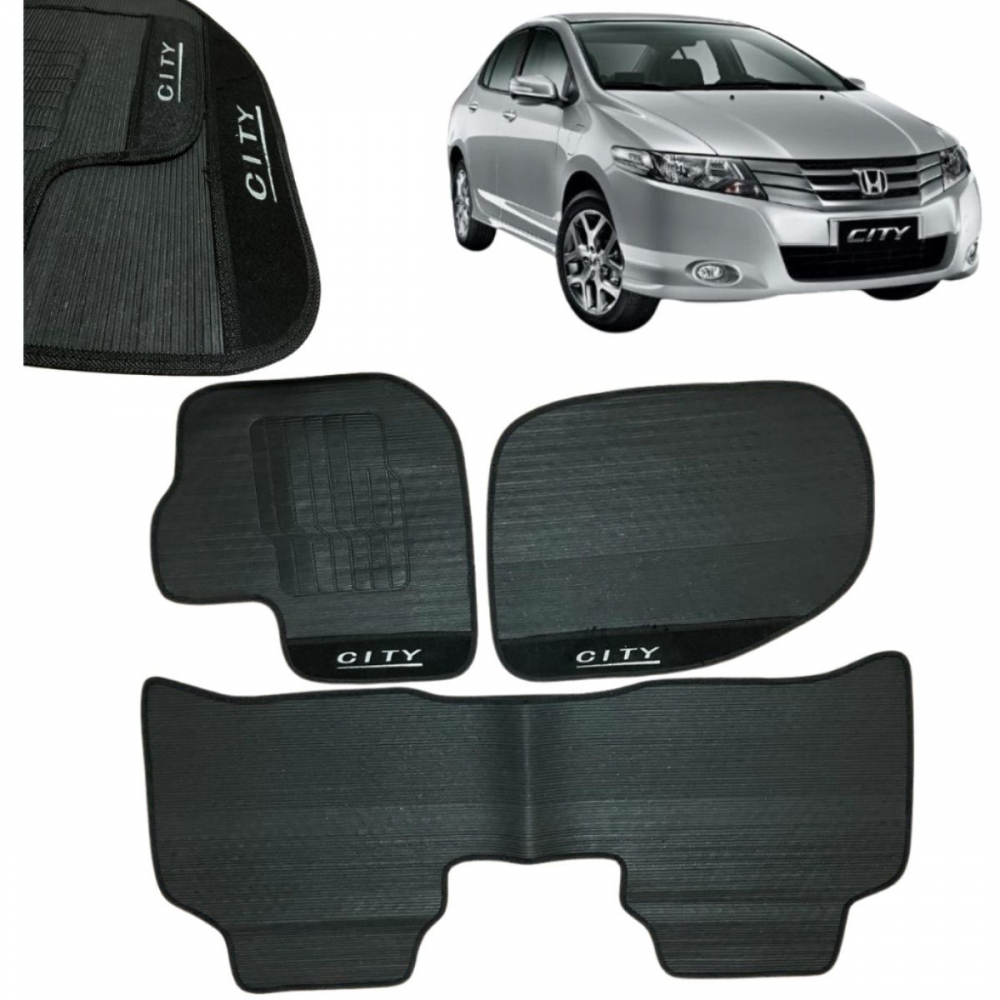 Tapete De Borracha City 2009 A 2014 3 Peças