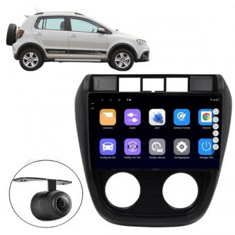 Central Multimídia Android 2 Din Spacefox G1 Moldura 9" Câmera Ré